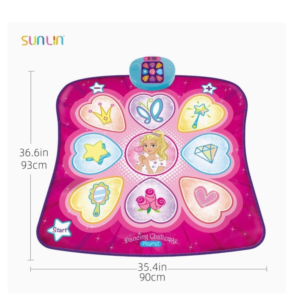 SUNLIN Dance Mat - Dance Mixer Rhythm Step Play Mat, NEW, For ages 3-12